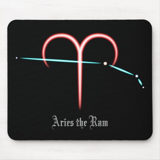 Zodiac Constellation Aries Muismat (Voorkant)
