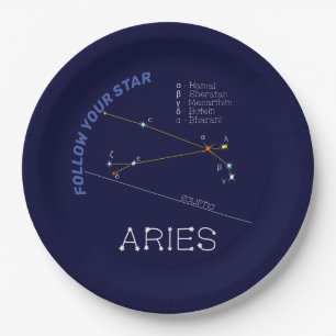 Zodiac Constellation Aries Papieren Bordje