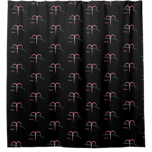 Zodiac Constellation Aries rideau de douche (Devant)