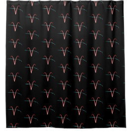 Zodiac Constellation Aries Shower Curtain Douchegordijn