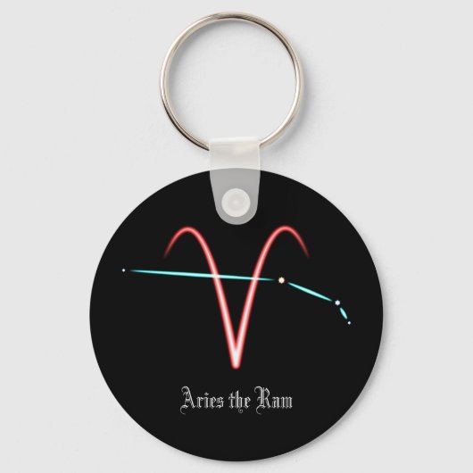 Zodiac Constellation Aries Sleutelhanger (Voorkant)