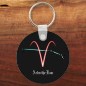 Zodiac Constellation Aries Sleutelhanger (Voorkant)