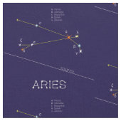Zodiac Constellation Aries Stof (Close Up)