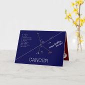 Zodiac Constellation Cancer Kaart (Gele Bloem)