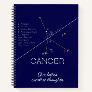 Zodiac Constellation Cancer Notitieboek