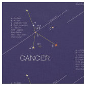 Zodiac Constellation Cancer Stof (Close Up)
