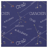 Zodiac Constellation Cancer Stof (Close Up)