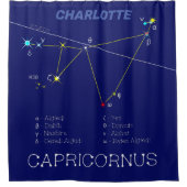 Zodiac Constellation Capricorne rideau de douche (Devant)