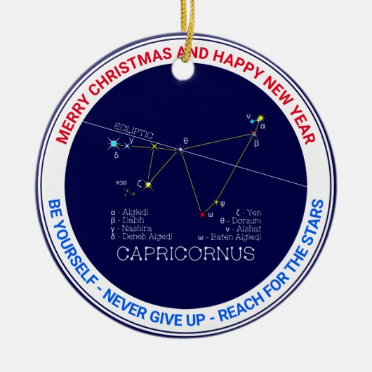 Zodiac Constellation Capricornus Keramisch Ornament (Voorkant)