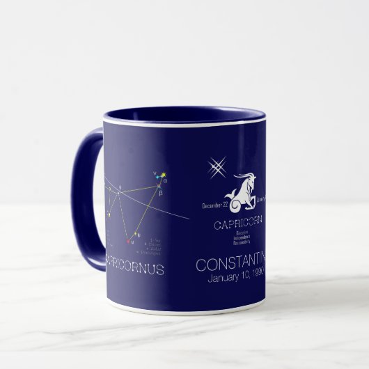 Zodiac Constellation Capricornus Mok (Voorkant links)