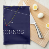 Zodiac Constellation Capricornus Theedoek (Quarter Fold)