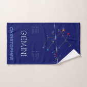 Zodiac Constellation Gemini Bad Handdoek (Handdoek)