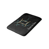 Zodiac Constellation Gemini Bath Mat (Gekanteld)