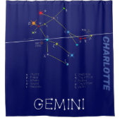 Zodiac Constellation Gemini Douchegordijn (Voorkant)