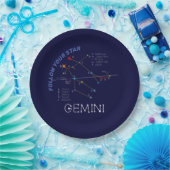 Zodiac Constellation Gemini Papieren Bordje (Feest)