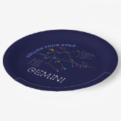 Zodiac Constellation Gemini Papieren Bordje (Gekanteld)