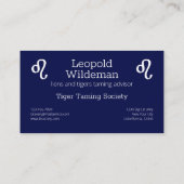 Zodiac Constellation Leo Visitekaartje (Achterkant)