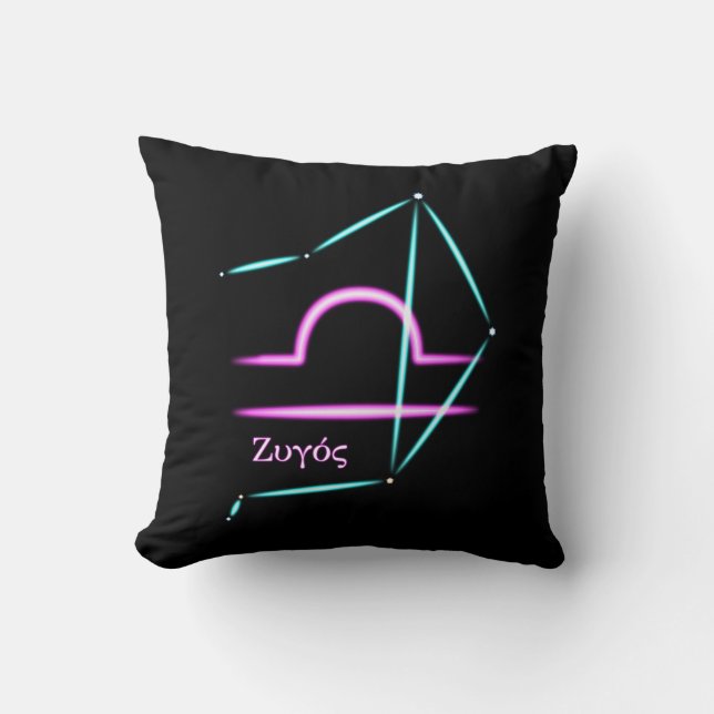 Zodiac Constellation Libra Lance Oreiller (Recto)