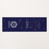 Zodiac Constellation Libra Yogamat (Achterkant (horizontaal))