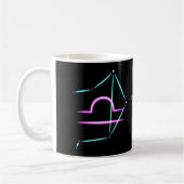 Zodiac Constellation Librairie Café Mug (Gauche)