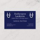 Zodiac Constellation Ophiuchus Visitekaartje (Achterkant)