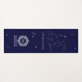 Zodiac Constellation Ophiuchus Yogamat (Achterkant (horizontaal))