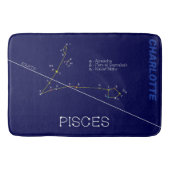 Zodiac Constellation Pisces Badmat (Voorkant)