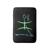 Zodiac Constellation Pisces Bath Mat (Voorkant Verticaal)