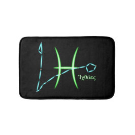 Zodiac Constellation Pisces Bath Mat