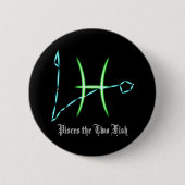 Zodiac Constellation Pisces Button (Voorkant)