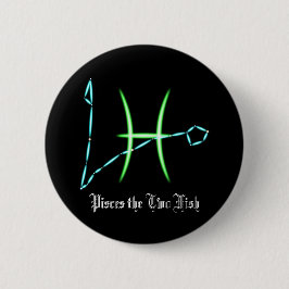 Zodiac Constellation Pisces Button