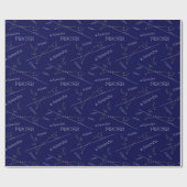 Zodiac Constellation Pisces Cadeaupapier (Vlak)