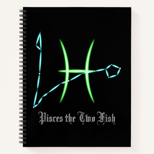 Zodiac Constellation Pisces Notitieboek (Voorkant)