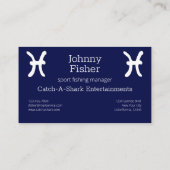 Zodiac Constellation Pisces Visitekaartje (Achterkant)