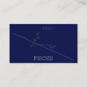 Zodiac Constellation Pisces Visitekaartje (Voorkant)