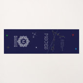 Zodiac Constellation Pisces Yogamat (Achterkant (horizontaal))