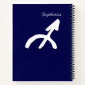 Zodiac Constellation Sagittarius Notitieboek (Achterkant)