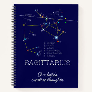 Zodiac Constellation Sagittarius Notitieboek