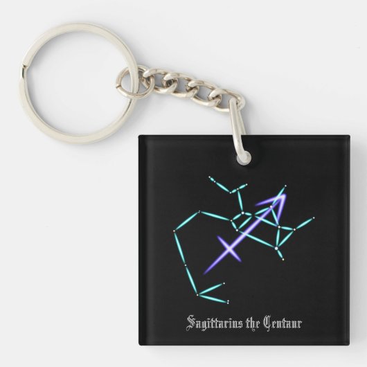 Zodiac Constellation Sagittarius Sleutelhanger (Voorkant)