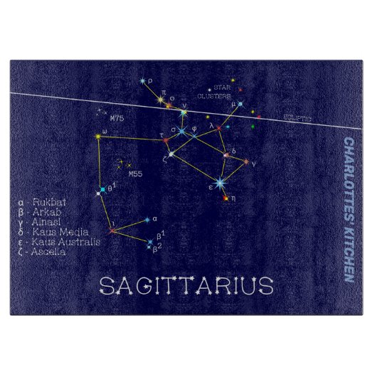 Zodiac Constellation Sagittarius Snijplank (Voorkant)