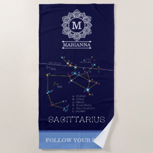 Zodiac Constellation Sagittarius Strandlaken