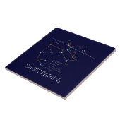 Zodiac Constellation Sagittarius Tegeltje (Zijkant)