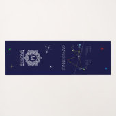 Zodiac Constellation Sagittarius Yogamat (Achterkant (horizontaal))