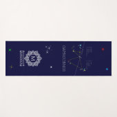 Zodiac Constellation Sagittarius Yogamat (Voorkant (horizontaal))