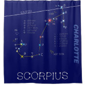 Zodiac Constellation Scorpie Douche rideau (Devant)