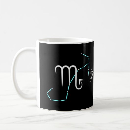Zodiac Constellation Scorpio Café Mug (Gauche)