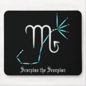 Zodiac Constellation Scorpio Muismat (Voorkant)