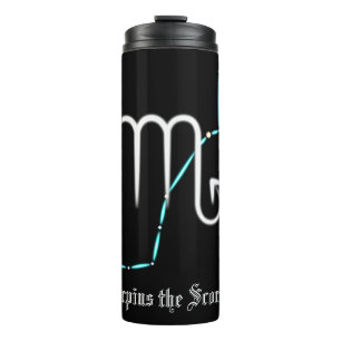 Zodiac Constellation Scorpio Thermal Tumbler Thermosbeker