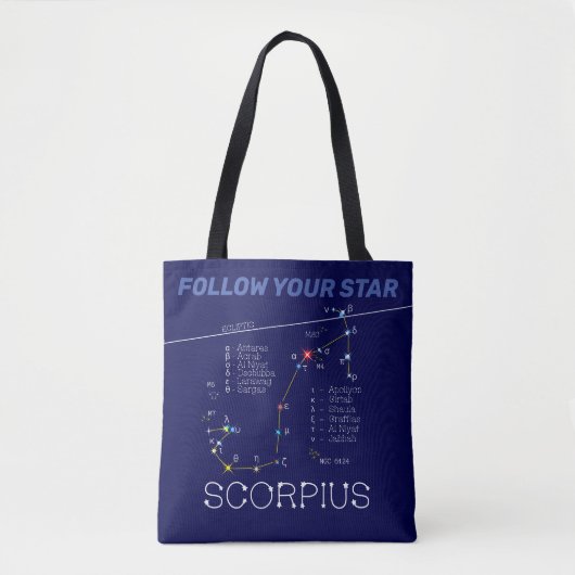 Zodiac Constellation Scorpius Draagtas (Voorkant)