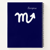 Zodiac Constellation Scorpius Notitieboek (Achterkant)